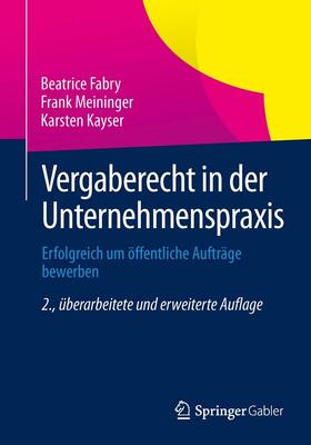 Fabry / Meininger / Kayser | Vergaberecht in der Unternehmenspraxis | E-Book | sack.de