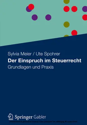 Meier / Spohrer | Der Einspruch im Steuerrecht | E-Book | www.sack.de