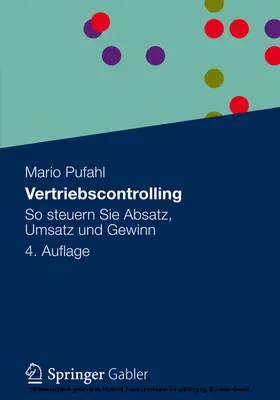 Pufahl |  Vertriebscontrolling | eBook | Sack Fachmedien