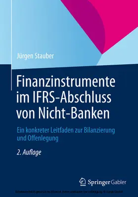 Stauber | Finanzinstrumente im IFRS-Abschluss von Nicht-Banken | E-Book | www.sack.de