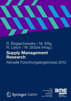 Bogaschewsky / Stölzle / Eßig | Supply Management Research | Buch | 978-3-8349-3927-2 | sack.de
