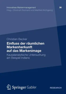 Becker |  Einfluss der räumlichen Markenherkunft auf das Markenimage | Buch |  Sack Fachmedien