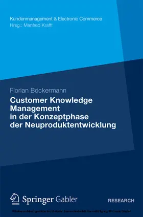 Böckermann | Customer Knowledge Management in der Konzeptphase der Neuproduktentwicklung | E-Book | www.sack.de