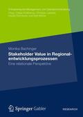 Bachinger |  Bachinger, M: Stakeholder Value in Regionalentwicklungsproze | Buch |  Sack Fachmedien