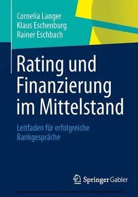Langer / Eschenburg / Eschbach | Rating und Finanzierung im Mittelstand | E-Book | www.sack.de