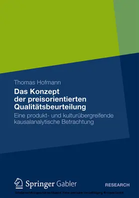 Hofmann | Das Konzept der preisorientierten Qualitätsbeurteilung | E-Book | sack.de