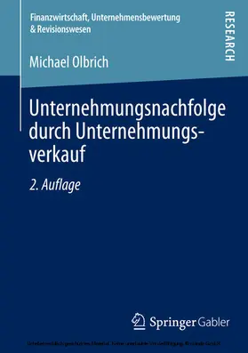 Olbrich |  Unternehmungsnachfolge durch Unternehmungsverkauf | eBook | Sack Fachmedien