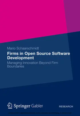 Schaarschmidt |  Firms in Open Source Software Development | eBook | Sack Fachmedien