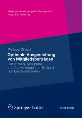 Giroud | Optimale Ausgestaltung von Mitgliedsbeiträgen | E-Book | sack.de