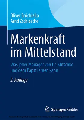 Errichiello / Zschiesche |  Markenkraft im Mittelstand | eBook | Sack Fachmedien