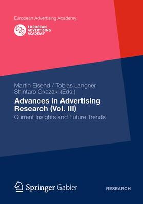 Langner / Okazaki / Eisend | Advances in Advertising Research (Vol. III) | Buch | 978-3-8349-4290-6 | sack.de