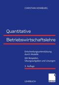 Homburg |  Homburg, C: Quantitative Betriebswirtschaftslehre | Buch |  Sack Fachmedien