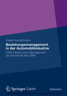 Hundertmark | Beziehungsmanagement in der Automobilindustrie | E-Book | sack.de