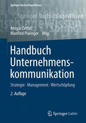 Zerfaß / Piwinger |  Handbuch Unternehmenskommunikation | Buch |  Sack Fachmedien