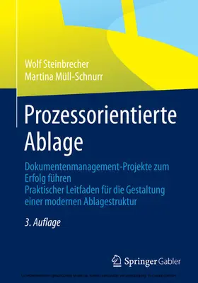 Steinbrecher / Müll-Schnurr | Prozessorientierte Ablage | E-Book | www.sack.de