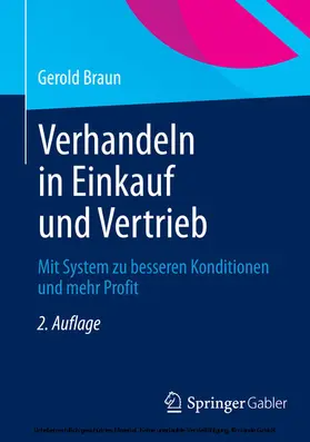 Braun | Verhandeln in Einkauf und Vertrieb | E-Book | www.sack.de