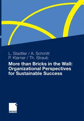 Stadtler / Straub / Schmitt |  More than Bricks in the Wall: Organizational Perspectives for Sustainable Success | Buch |  Sack Fachmedien