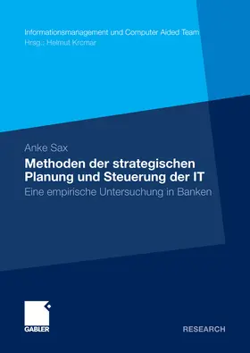 Sax |  Methoden der strategischen Planung und Steuerung der IT | eBook | Sack Fachmedien