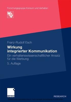 Esch | Wirkung integrierter Kommunikation | E-Book | sack.de