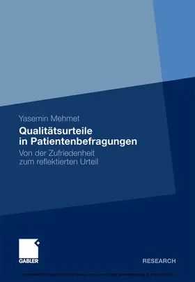 Mehmet | Qualitätsurteile in Patientenbefragungen | E-Book | sack.de