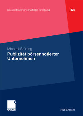 Grüning |  Publizität börsennotierter Unternehmen | eBook | Sack Fachmedien