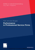 Schulze-Borges |  Performance in Professional Service Firms | eBook | Sack Fachmedien