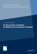Sasse |  An Economic Analysis of Bilateral Investment Treaties | eBook | Sack Fachmedien