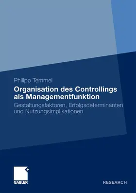 Temmel | Organisation des Controllings als Managementfunktion | E-Book | www.sack.de
