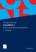 Breuer |  Investition I | eBook | Sack Fachmedien