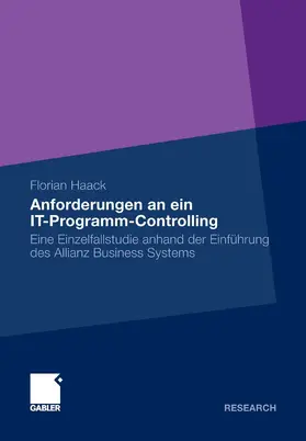Haack | Anforderungen an ein IT-Programm-Controlling | E-Book | www.sack.de