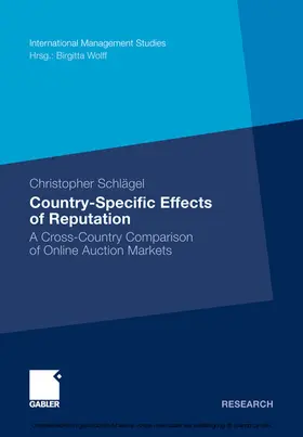 Schlägel |  Country-Specific Effects of Reputation | eBook | Sack Fachmedien