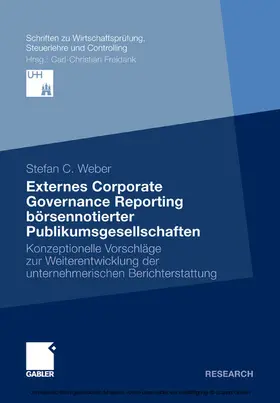 Weber | Externes Corporate Governance Reporting börsennotierter Publikumsgesellschaften | E-Book | www.sack.de