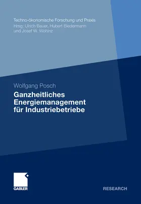Posch |  Ganzheitliches Energiemanagement für Industriebetriebe | eBook | Sack Fachmedien