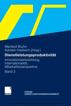 Bruhn / Hadwich |  Dienstleistungsproduktivität | eBook | Sack Fachmedien