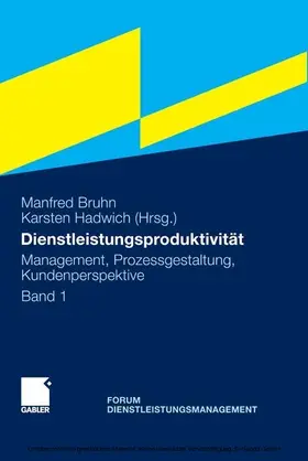 Bruhn / Hadwich |  Dienstleistungsproduktivität | eBook | Sack Fachmedien