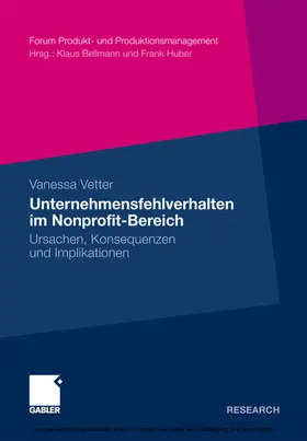 Vetter |  Unternehmensfehlverhalten im Nonprofit-Bereich | eBook | Sack Fachmedien