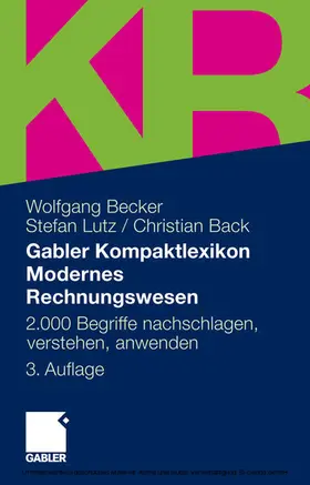 Becker / Lutz / Back | Gabler Kompaktlexikon Modernes Rechnungswesen | E-Book | www.sack.de
