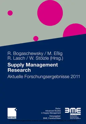 Bogaschewsky / Eßig / Lasch |  Supply Management Research | eBook | Sack Fachmedien