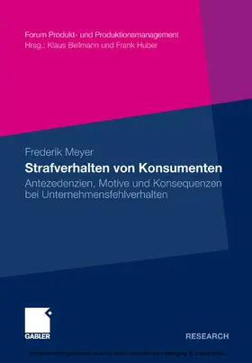 Meyer |  Strafverhalten von Konsumenten | eBook | Sack Fachmedien