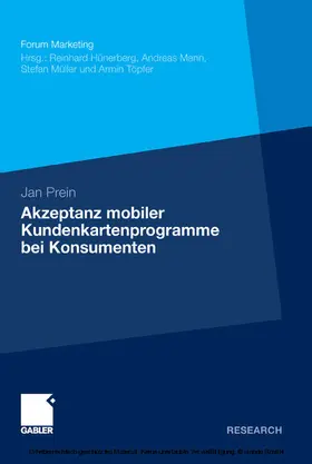 Prein | Akzeptanz mobiler Kundenkartenprogramme bei Konsumenten | E-Book | www.sack.de