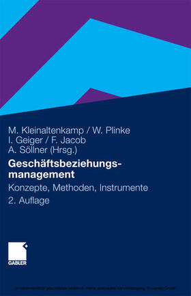 Kleinaltenkamp / Plinke / Geiger | Geschäftsbeziehungsmanagement | E-Book | sack.de