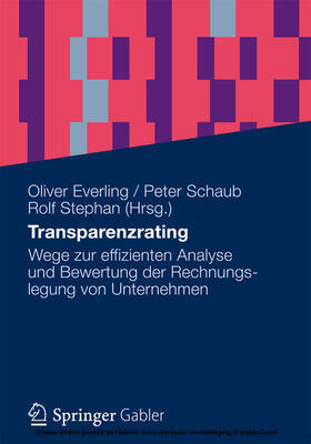 Everling / Schaub / Stephan | Transparenzrating | E-Book | sack.de