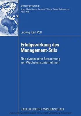 Voll |  Erfolgswirkung des Management-Stils | eBook | Sack Fachmedien