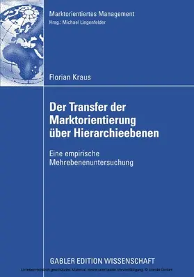 Kraus | Der Transfer der Marktorientierung über Hierarchieebenen | E-Book | www.sack.de