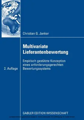 Janker | Multivariate Lieferantenbewertung | E-Book | www.sack.de