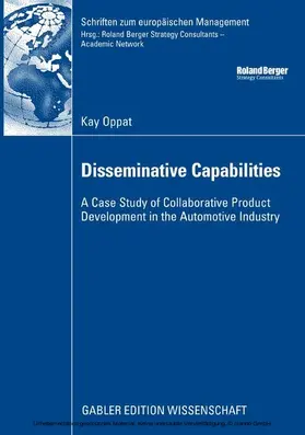 Oppat | Disseminative Capabilities | E-Book | sack.de