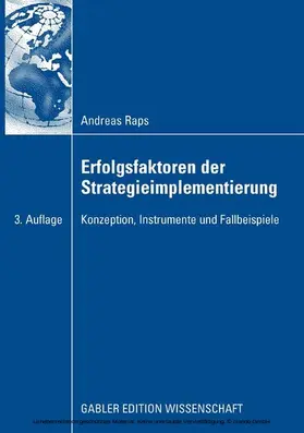 Raps |  Erfolgsfaktoren der Strategieimplementierung | eBook | Sack Fachmedien