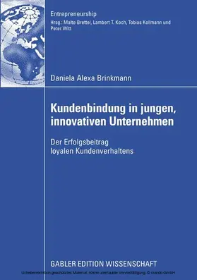 Brinkmann |  Kundenbindung in jungen, innovativen Unternehmen | eBook | Sack Fachmedien