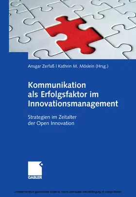 Zerfaß / Möslein |  Kommunikation als Erfolgsfaktor im Innovationsmanagement | eBook | Sack Fachmedien