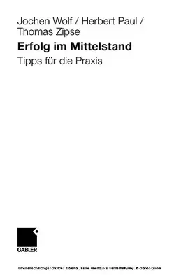 Wolf / Paul / Zipse | Erfolg im Mittelstand | E-Book | www.sack.de
